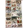 Image 2 : Sleds on Holiday Greeting Postcards 50+