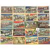 Image 2 : Large Letter Linen Postcards 100+