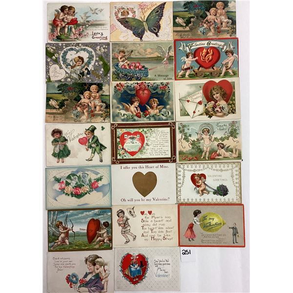 Valentine's Day Holiday Greeting Postcards 50+