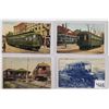 Image 1 : Transportation - 7 Early Trolley Street Car Postcards