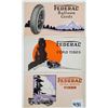 Image 1 : Federal Tires Extra Service Advertising Postcards 4 Different