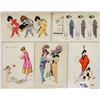 Image 1 : Sager Ladies Art Nouveau Postcards 8 Cards