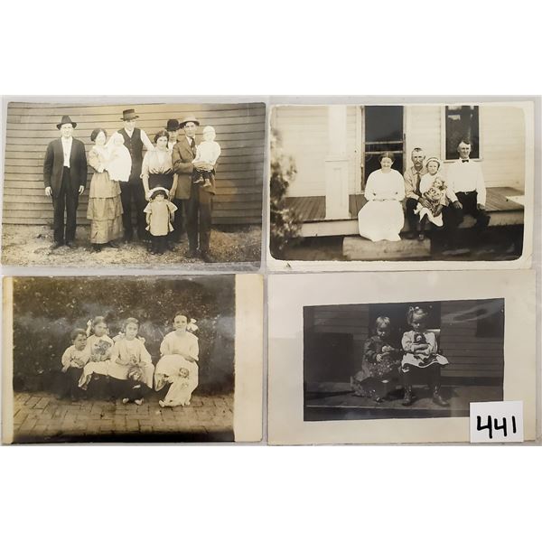 Real Photo Children - Several with Dolls 20 Postcards