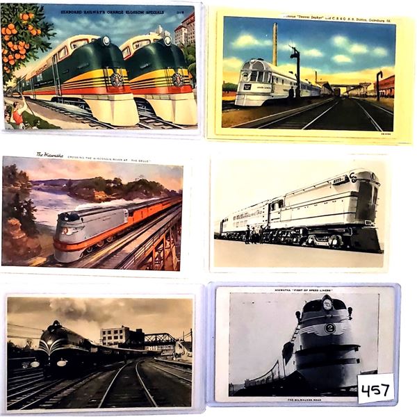 Transportation - Streamliner Train Postcards 25