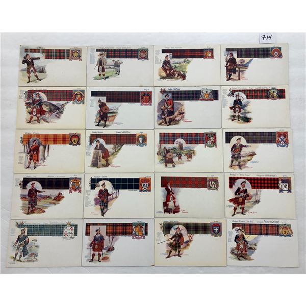 The Clan Tartan Arms Approx. 70 Postcards