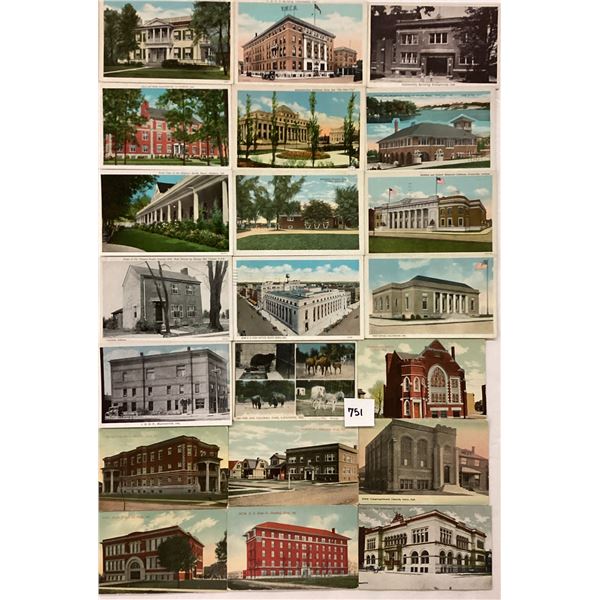 Indiana Approx. 70 Postcards