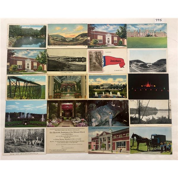 Pre Sorted Postcards Example Pennsylvania Sorted Approx. 500 Postcards