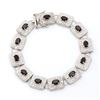 Image 1 : Plated Rhodium 5.05ctw Brown Garnet Bracelet