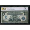 Image 1 : 1899 $2 Mini Porthole Silver Certificate PCGS 25