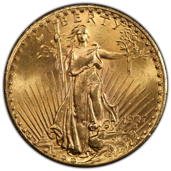 1927 $20 St Gaudens Double Eagle Gold Coin