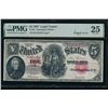 Image 1 : 1907 $5 Legal Tender Note PMG 25