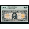 Image 1 : 1922 $20 Mule Gold Certificate PMG 66EPQ
