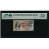 Image 1 : 15 Cent Fourth Issue Fractional PMG 35