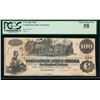 Image 1 : 1862 $100 T-39 Confederate PCGS 58