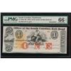 Image 1 : 1840-70s $1 Charleston SC Obsolete Note PMG 66EPQ