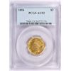 Image 1 : 1854 $3 Gold Coin PCGS AU53