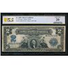 Image 1 : 1899 $2 Mini Porthole Silver Certificate PCGS 20