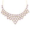Image 1 : Plated 18KT Yellow Gold 42.00cts Amethyst Necklace