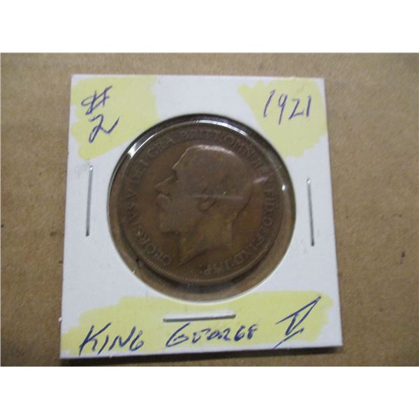 1921 KING EDWARD VII LARGE PENNY