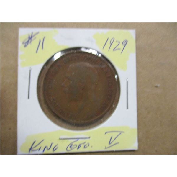 1929 KING GEORGE V LARGE PENNY