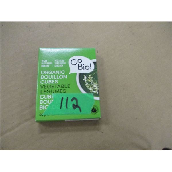 SHELF PULLS (AS IS):  VEGETABLE ORGANIC BOUILLON CUBES (66G) - BO