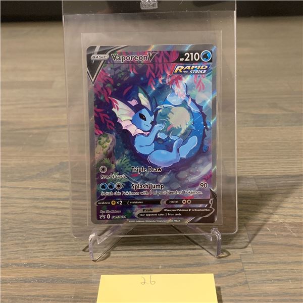 Vaporeon V Rare Promo Pokemon Card
