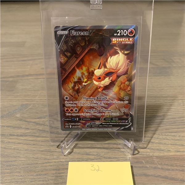 Flareon V Rare Promo Pokemon Card
