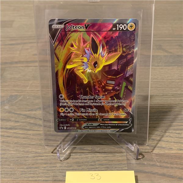 Jolteon V Rare Promo Pokemon Card