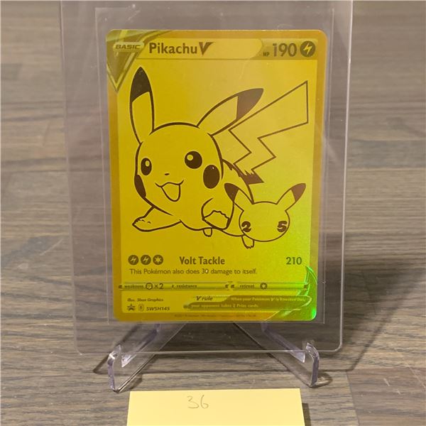 Pikachu V Gold Promo Celebrations Pokemon Card