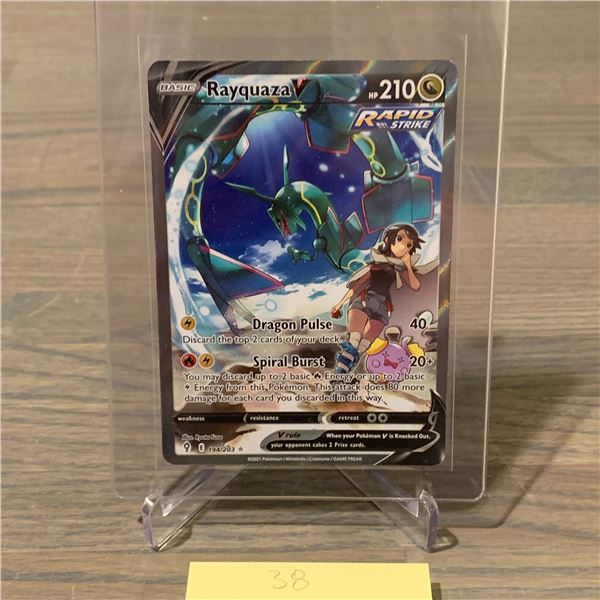 Rayquaza V Alt Art Pokemon Card