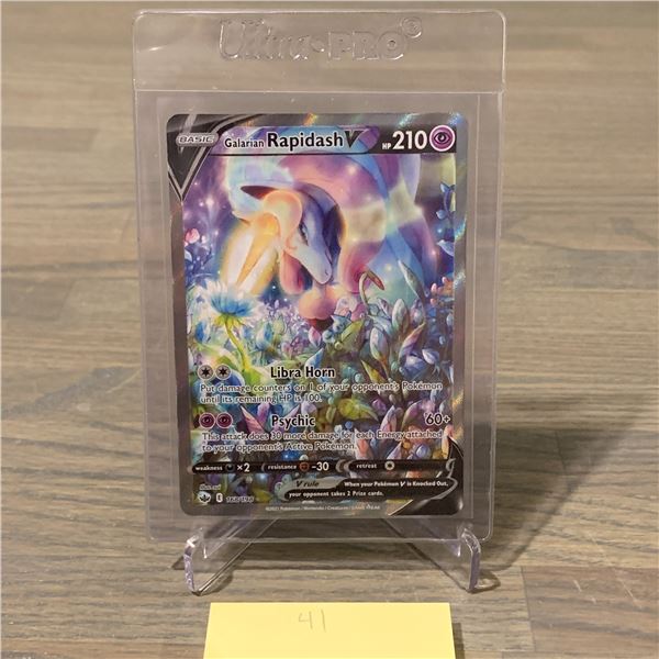 Galarian Rapidash V Alt Art Pokemon Card