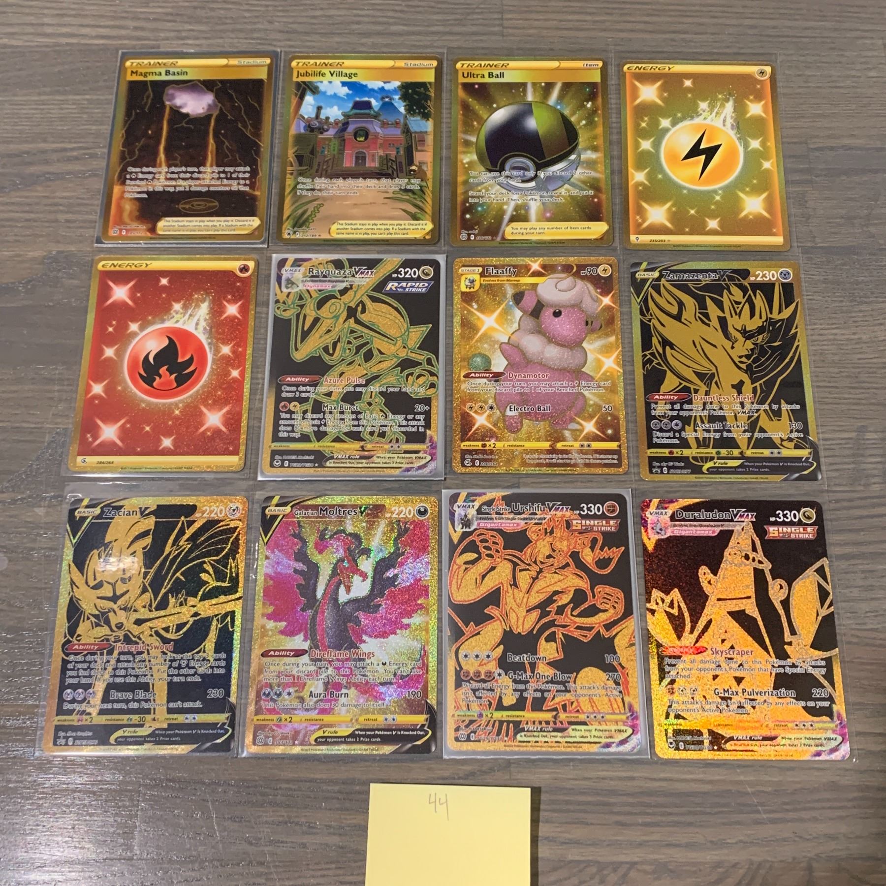 Secret Rare Gold Pokemon Cards, Rayquaza