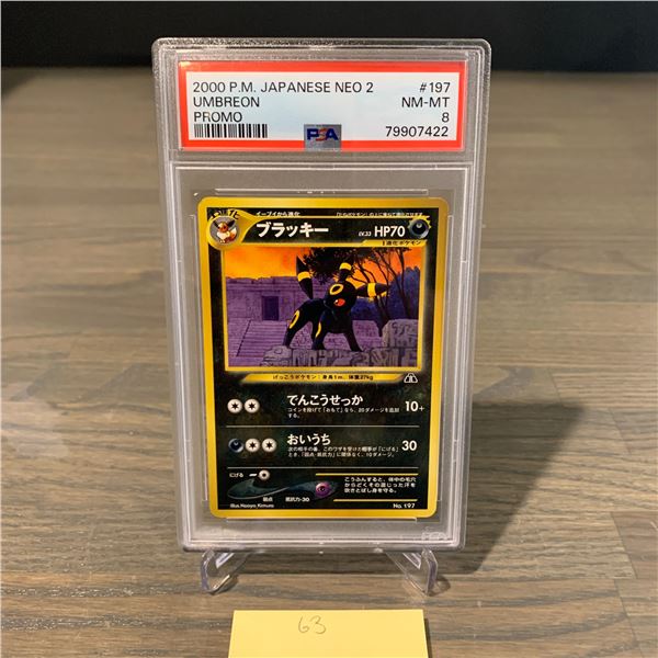 PSA 8 Japanese Umbreon Promo Pokemon Card