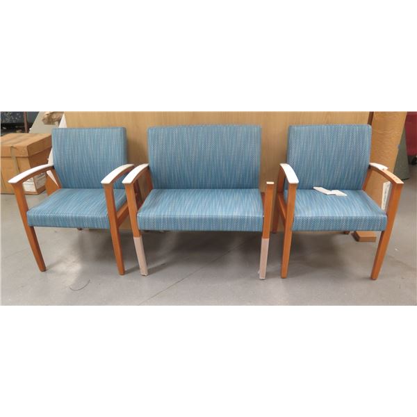 Qty 3 Arcadia Encore 4910 Haven Guest Armchairs (broken) 25" - 35"W