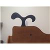 Image 2 : Wooden 3-Tier Bookshelf w/ Whale Design Top 48"x24"x66" (top of curve)