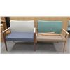 Image 1 : Qty 2 Kimball Health Spruce Wooden Armchairs 35"W x35"H (New - 1 broken)