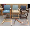 Image 1 : Qty 3 Kimball Health Spruce & Arcadia Encore Armchairs 25"W x40"H (New - legs broken)