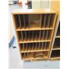 Image 2 : Qty 2 Wooden Organizer Open-Front Cabinets & Hamilton Sorter Shelf