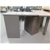 Image 6 : Corner Desk Sections w/ 3 Under-Cabinets 59"x50"x30"H