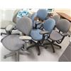 Image 1 : Qty 7 Rolling Office Chairs - Some w/ Arms, Misc Conditions