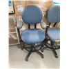 Image 2 : Qty 3 Rolling Office Chairs - Some w/ Arms, Misc Conditions