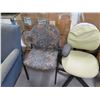Image 8 : Qty 6 Rolling & Stationary Office Chairs - Some w/ Arms, Misc Conditions