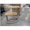 Image 3 : Qty 2 Portable Overbed Tables, Adjustable Heights