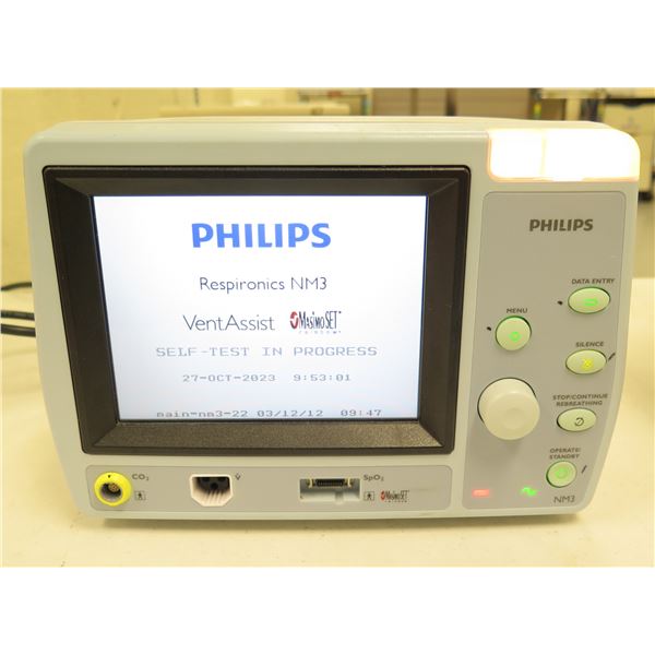 Philips Respironics NM3 Vent Assist Respiratory Profile Monitor