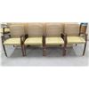 Image 1 : Qty 4 Steelcase Wooden Armchairs w/ Padded Backs & Seats 23"x19"x32"H