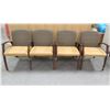 Image 1 : Qty 2 Steelcase Wooden Armchairs 33"x19"x32"H & 2-Seater Chair 44"x19"x32"H