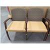 Image 2 : Qty 2 Steelcase Wooden Armchairs 33"x19"x32"H & 2-Seater Chair 44"x19"x32"H