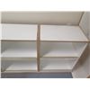 Image 4 : Qty 2 White Shelving Units, Misc Sizes (loose shelves included)