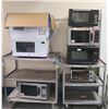 Image 1 : Multiple Microwave & Toaster Ovens: Panasonic, Black & Decker, GE, etc (carts not included)