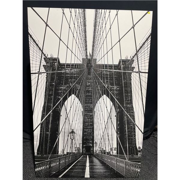Brooklyn Bridge Photographic Print  On Canvass 72T x 48W